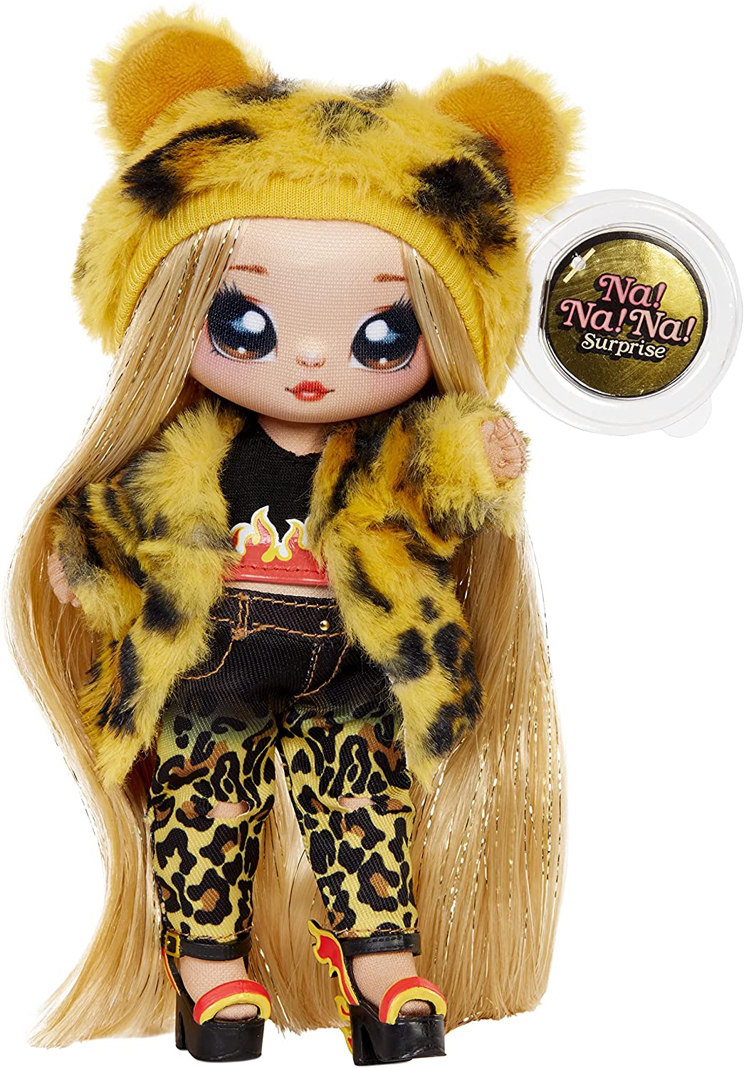 Na Na Na Surprise 575696 - Mochila 3 em 1 Quarto Playset JENNEL Bolsa fuzzy Jaguar