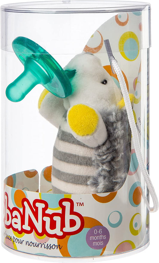 WubbaNub - Erizo de peluche con chupete