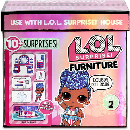 L.O.L. Surprise!  Furniture Backstage with Independent Queen & 10+ Surprises, Multi