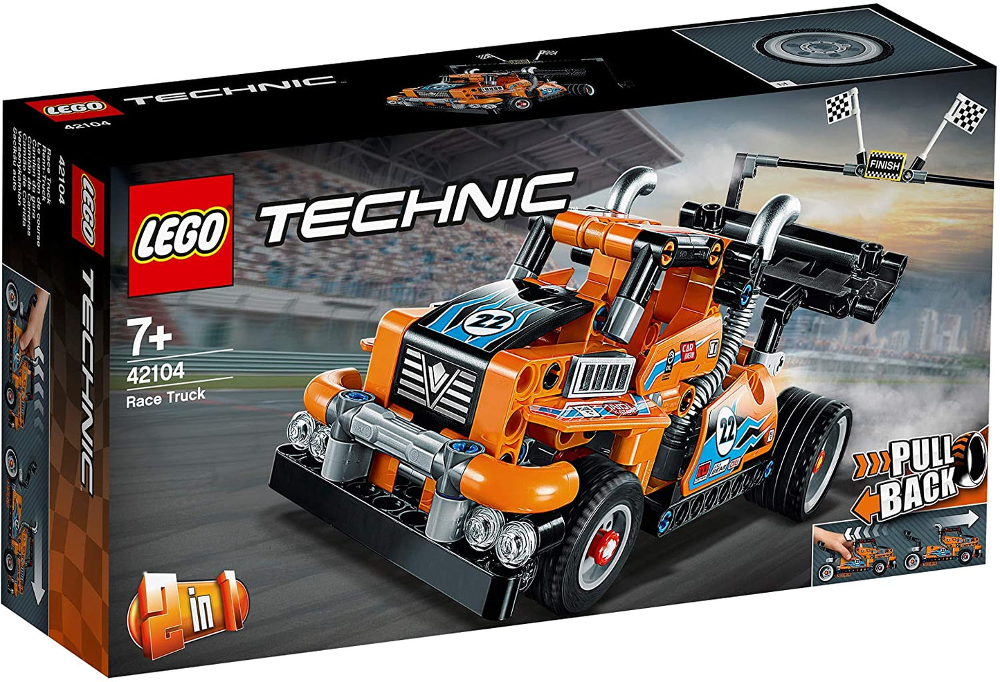 LEGO 42104 - Technic Race Truck Toy to Racing Car 2in1 Model