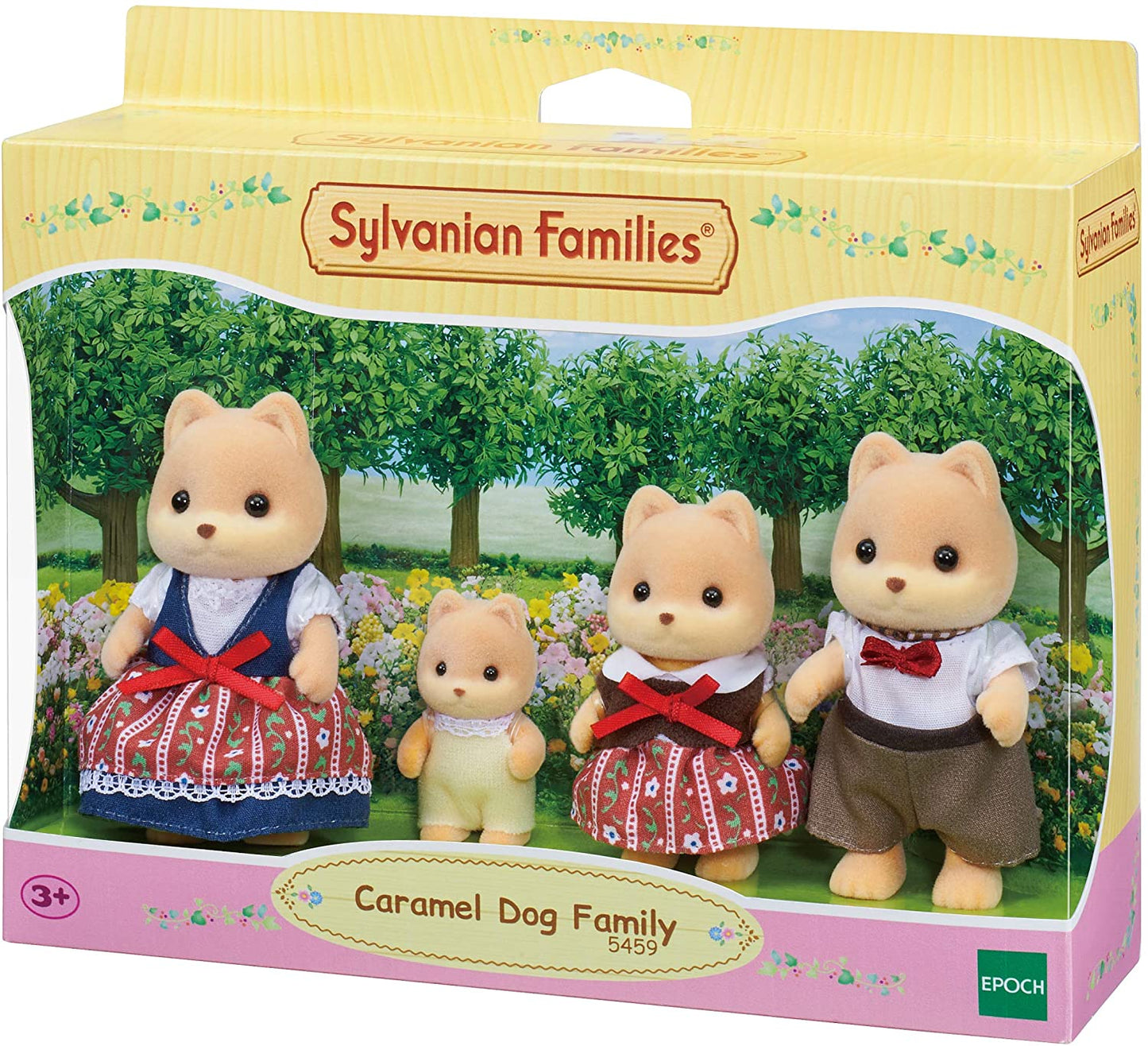 Sylvanian Families 5459 - Estatuetas da família do cachorro caramelo