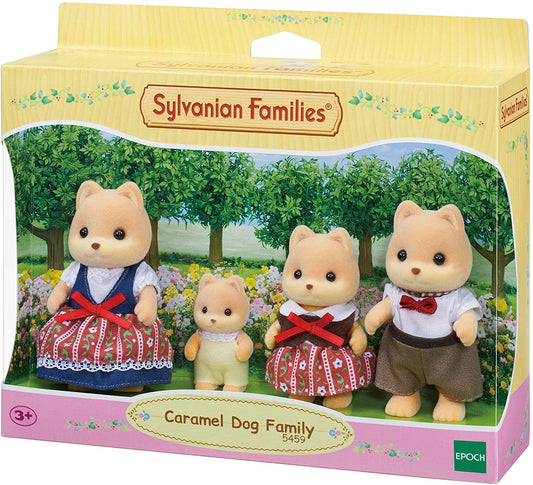Sylvanian Families 5459 - Estatuetas da família do cachorro caramelo