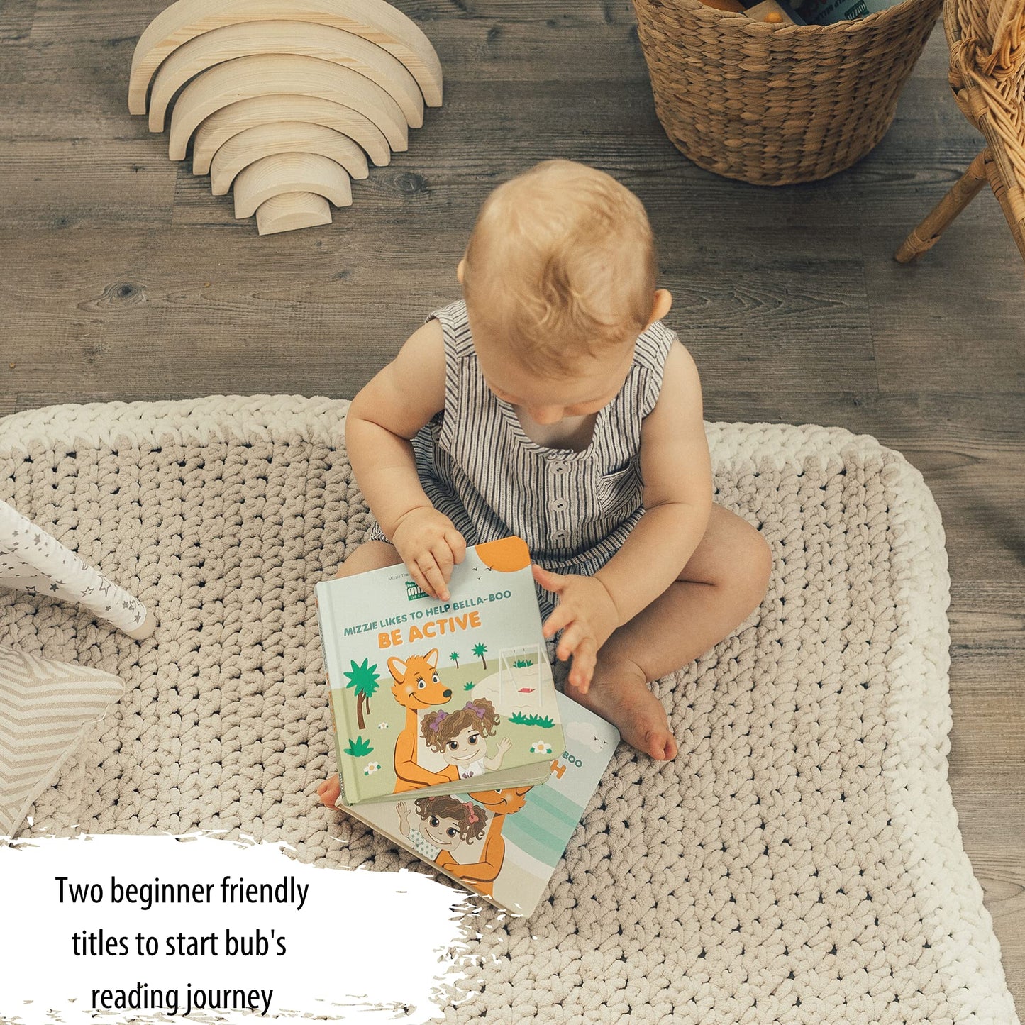 Mizzie - Livro para bebês, toque e sinta - Be active