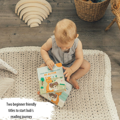 Mizzie - Livro para bebês, toque e sinta - Be active