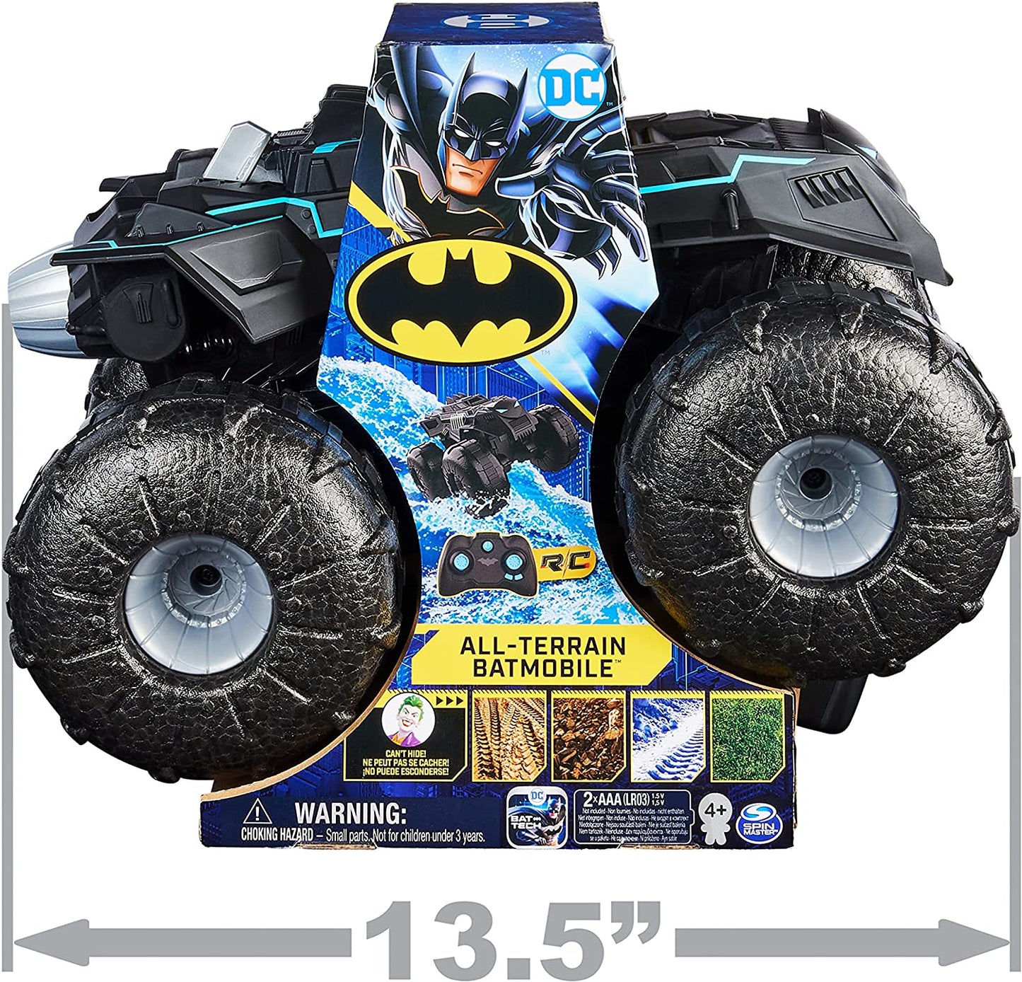 Batman Veículo à Prova de Água com Controle de Rádio Batmóvel Todo-o-Terreno