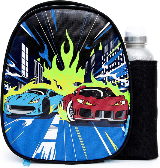 Smash 22834 Fiambrera y Botella, Poliéster, 500 mililitros, Multi