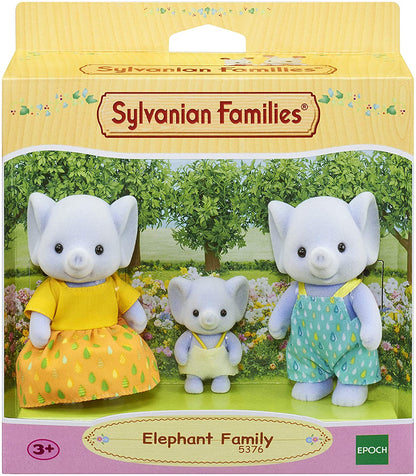 Sylvanian Families 5376 - Família de elefantes, multicolorida