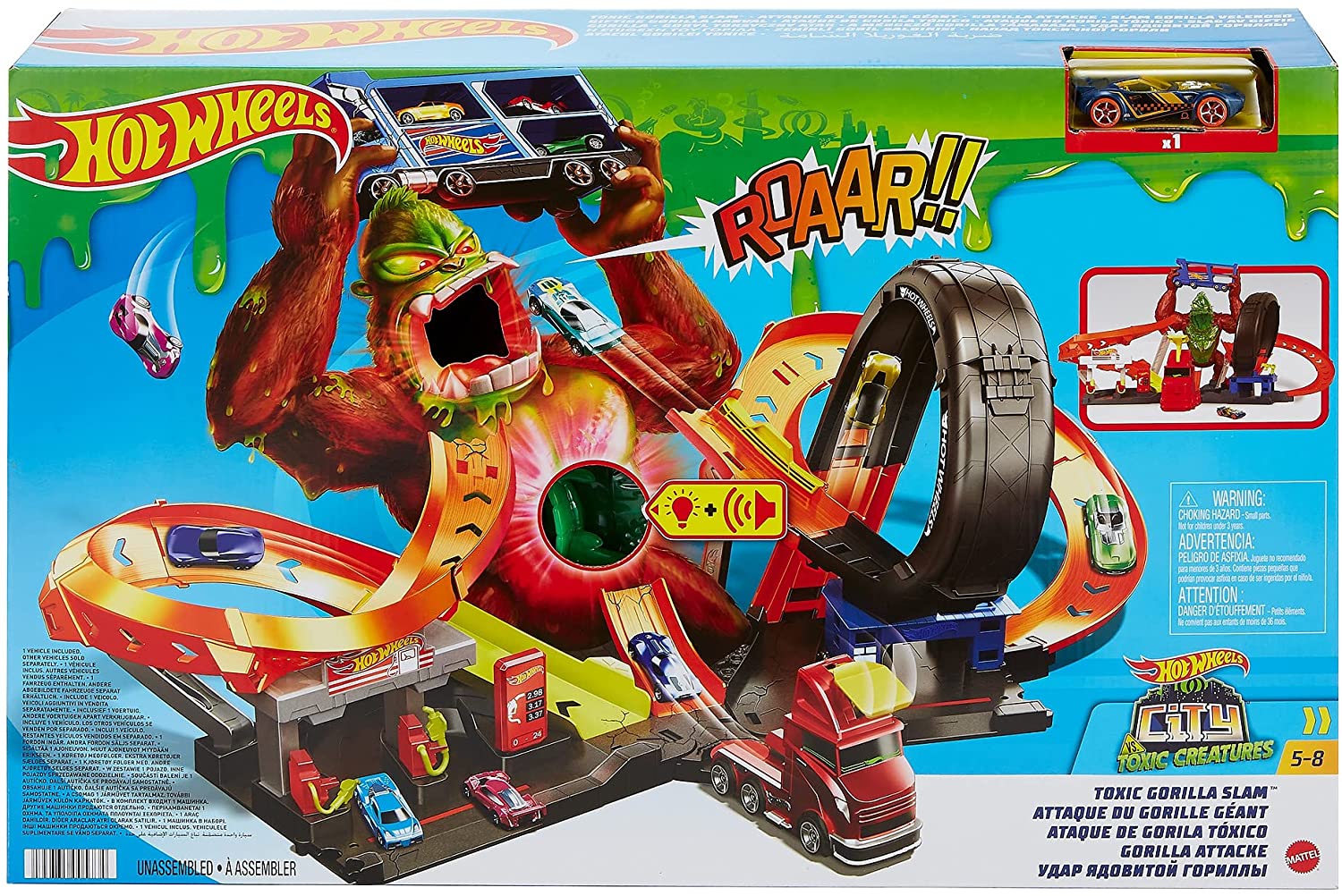 Pista Hot Wheels Posto De Bombeiros Super Loop - Mattel