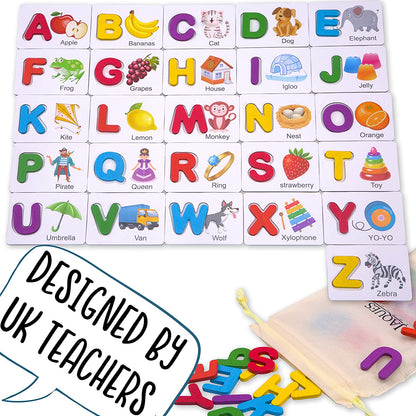 Jaques of London - Jogo de soletrar brinquedos de alfabeto