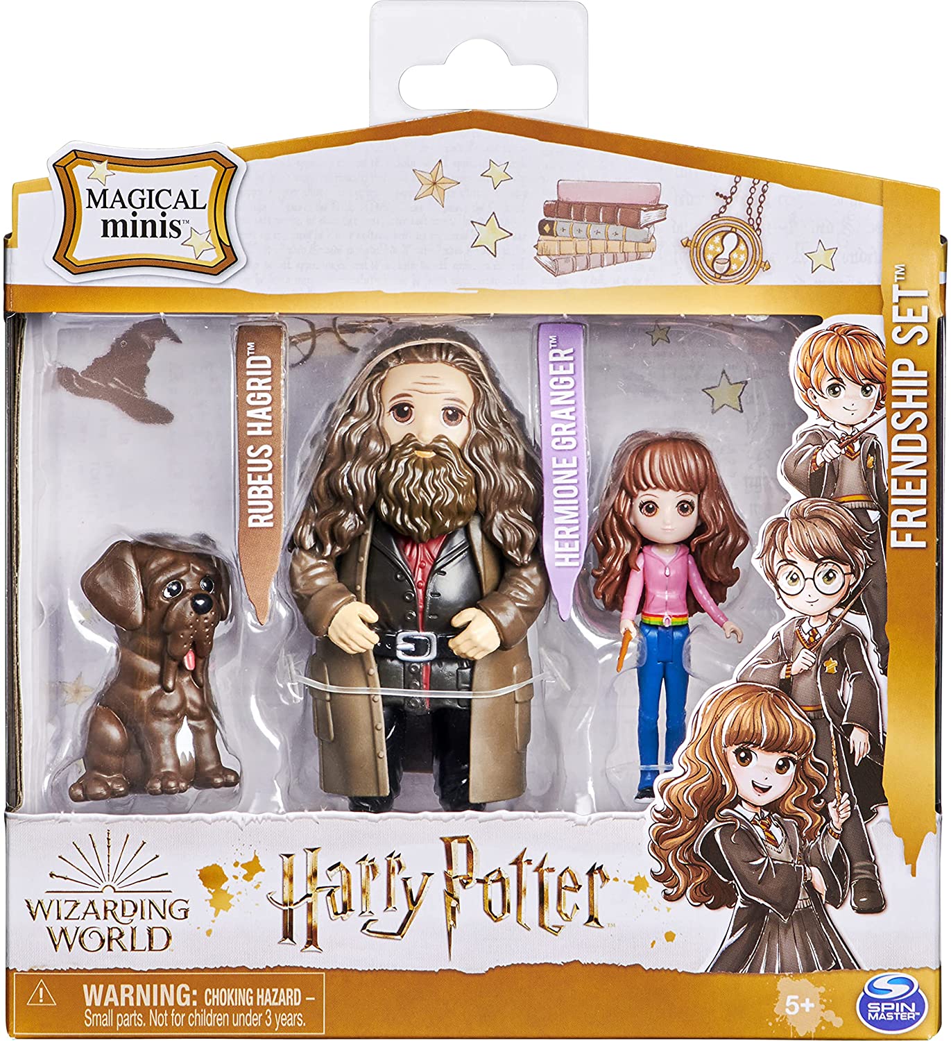 Harry Potter - Mágico Minis Hermione e Rubeus Hagrid Conjunto de Amizade