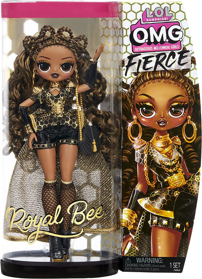 L.O.L. Surprise! Boneca Fierce ROYAL BEE Fashion Roupas, Acessórios e Suporte - 15 Surpresas 3+