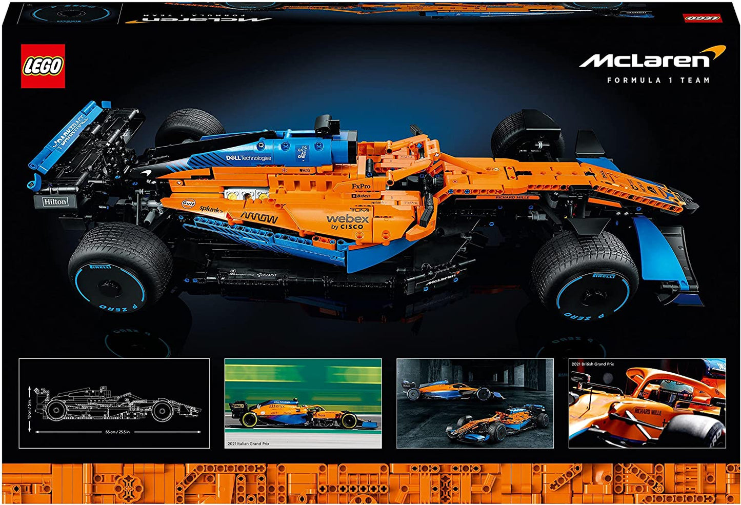LEGO 42141 Carro de corrida Technic McLaren Fórmula 1 2022 para adultos