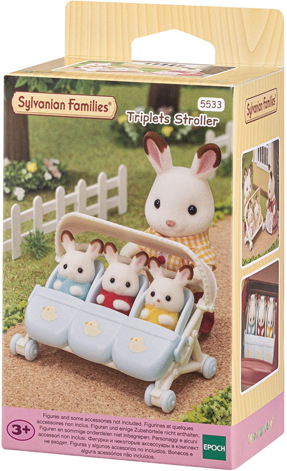 Sylvanian Families 5533 - Carrinho de Trigêmeos