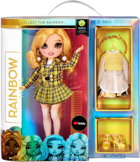 Rainbow High 575757EUC - Boneca colecionável de moda para crianças - com 2 roupas