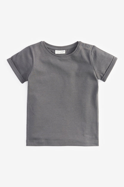 |Niña| Conjunto de camisa de manga larga estampada/lisa - Gris - (0 meses-2 años)