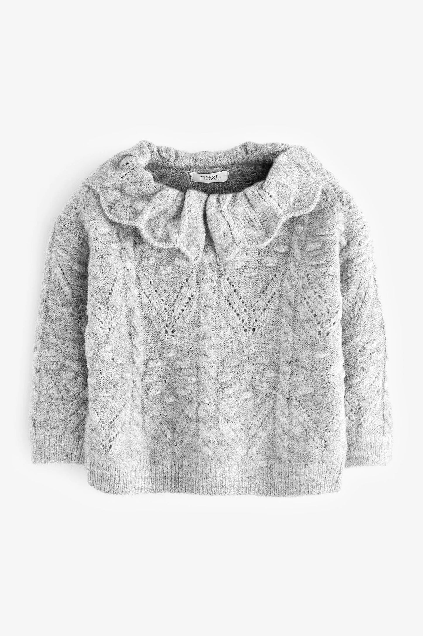 |Niña| Jersey con cuello - Gris - (3 meses-10 años)