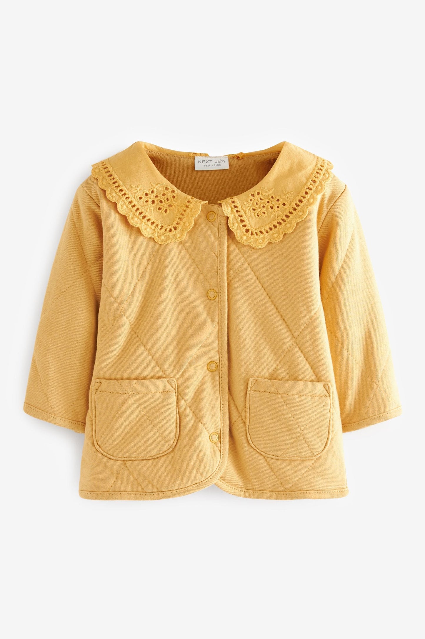 |Niña| Chaqueta con cuello acolchado - Amarillo ocre - (0 meses-2 años)