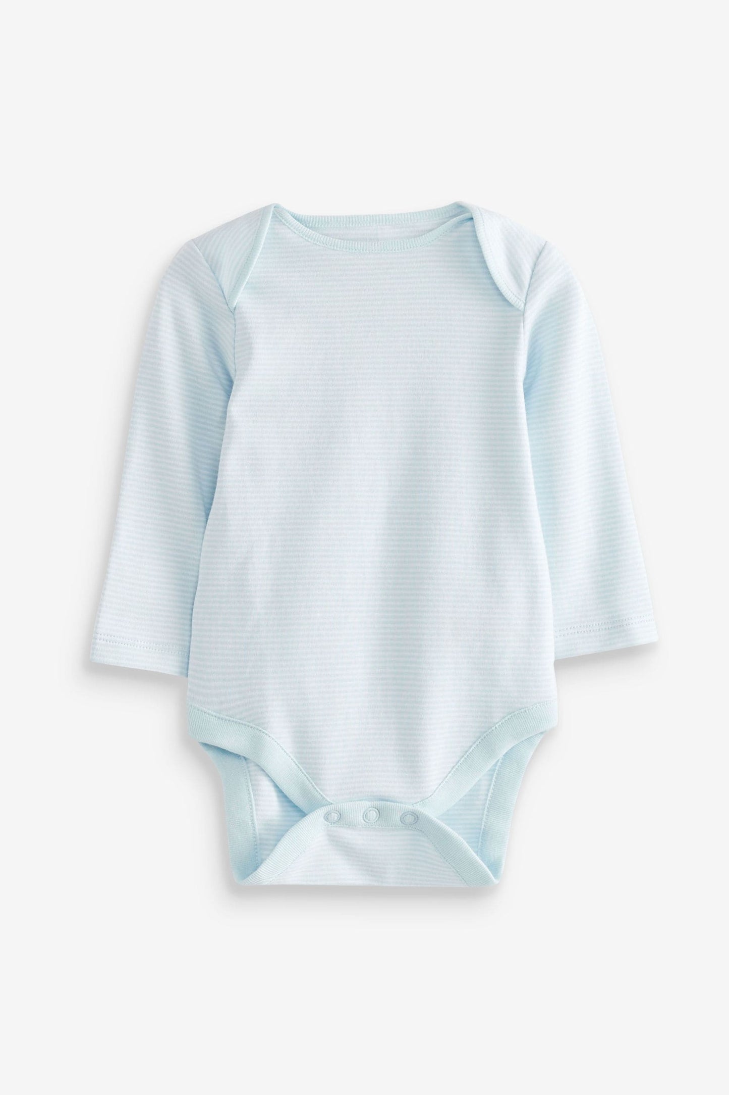 |BabyBoy| Conjunto de Bodys com Manga Comprida - Kit 4 peças / Azul/Branco  - (0 meses-3anos)