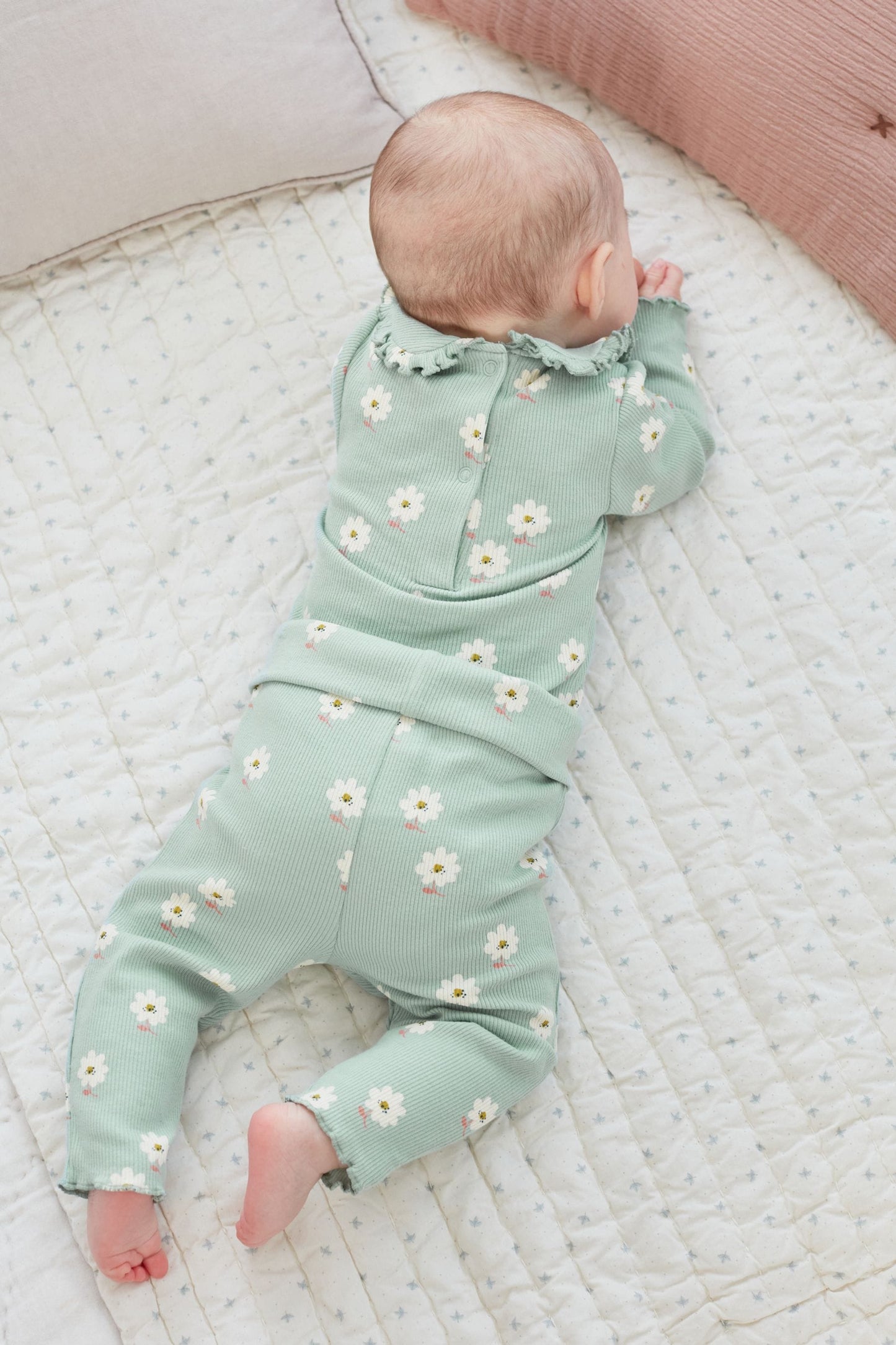 |Niña| Conjunto de leggings - Multicrema - (0 meses-2 años)