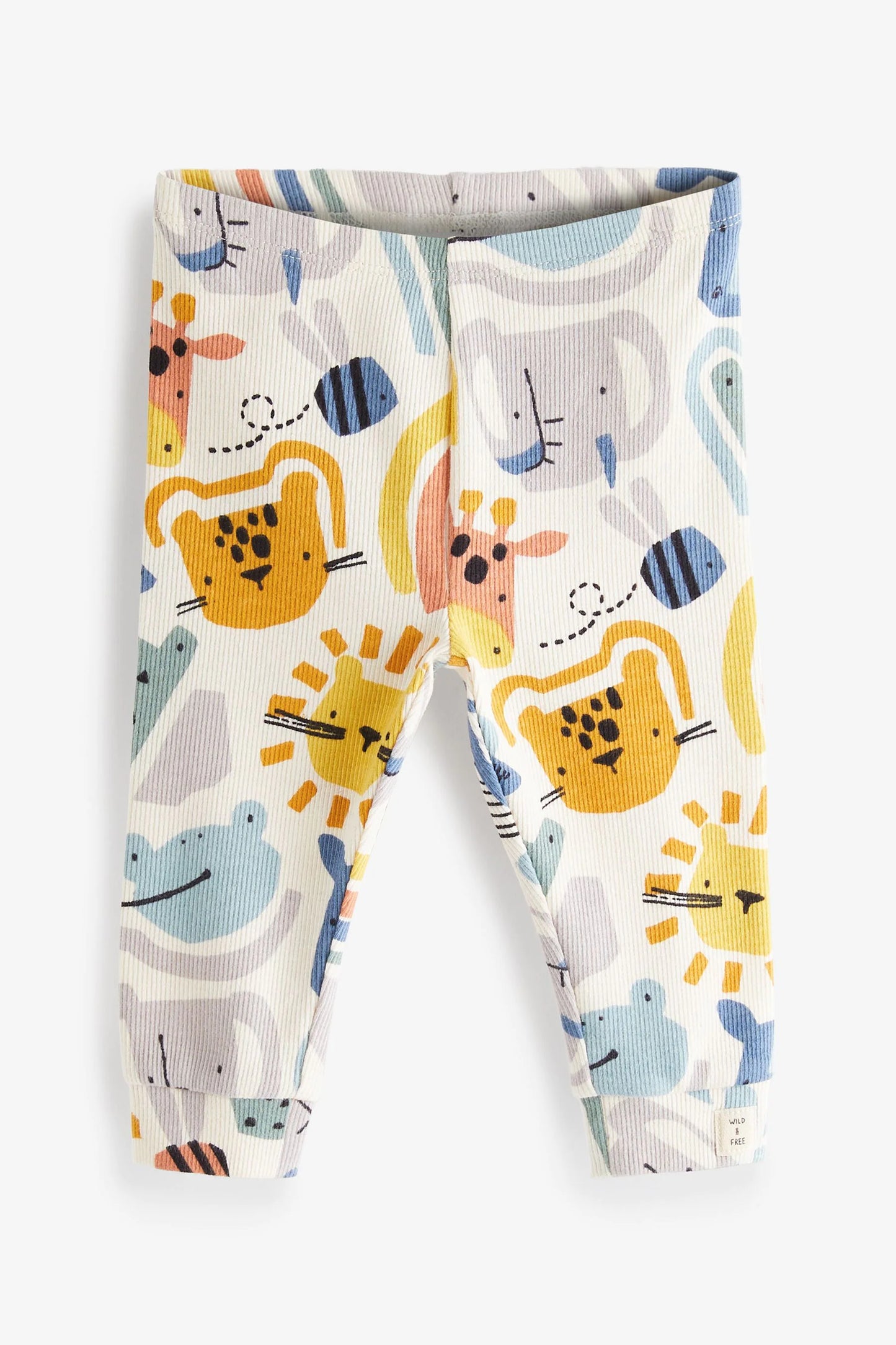 |BabyBoy| Conjunto de Legging Animais / Laranjado/Amarelo - Kit 3 peças  - (0 meses-2anos)
