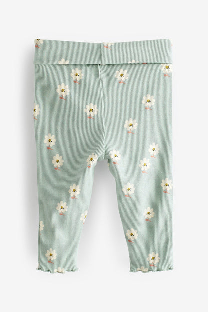 |Niña| Conjunto de leggings - Multicrema - (0 meses-2 años)