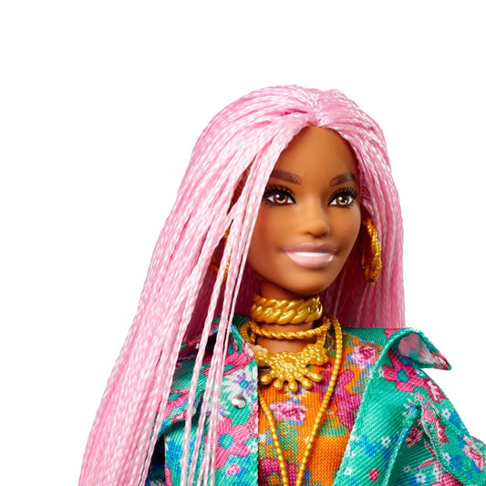 Muñeca Barbie Extra - Trenzas Rosas