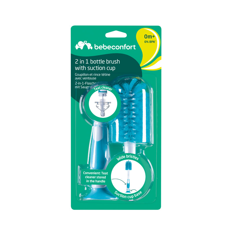 Bébéconfort 2 em 1 mamadeiras Escova para com ventosa