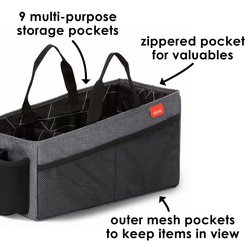 Diono Organizador de Carro Travel-Pal XL com 12 Compartimentos