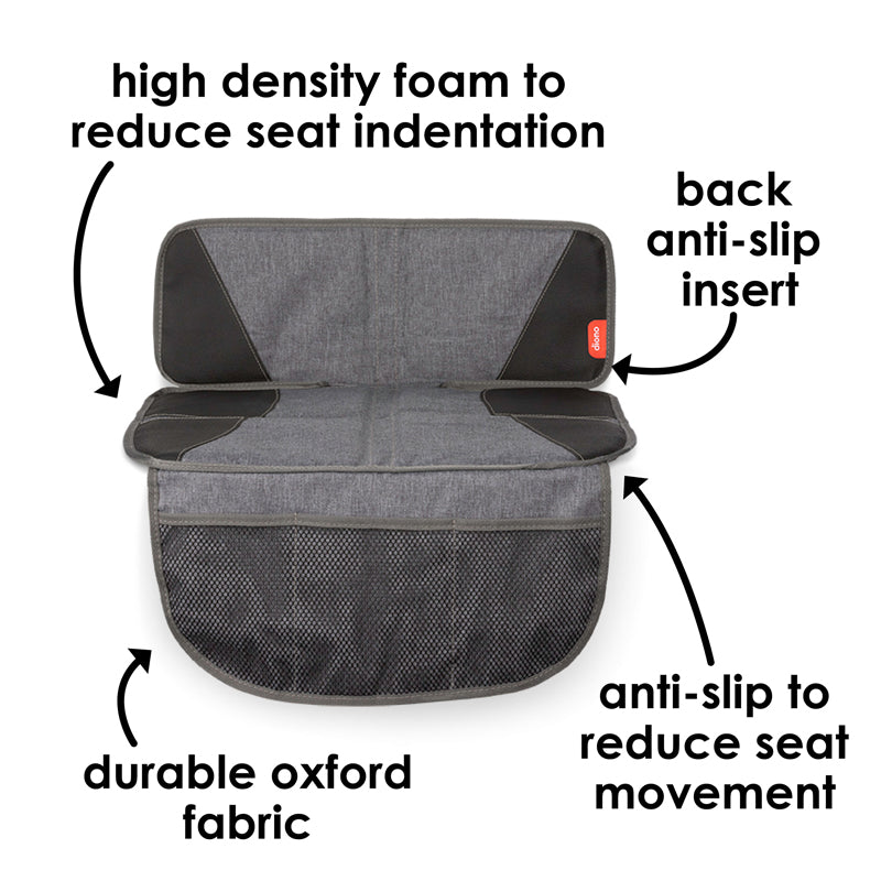 Diono - Protetor de assento de carro cinza/preto
