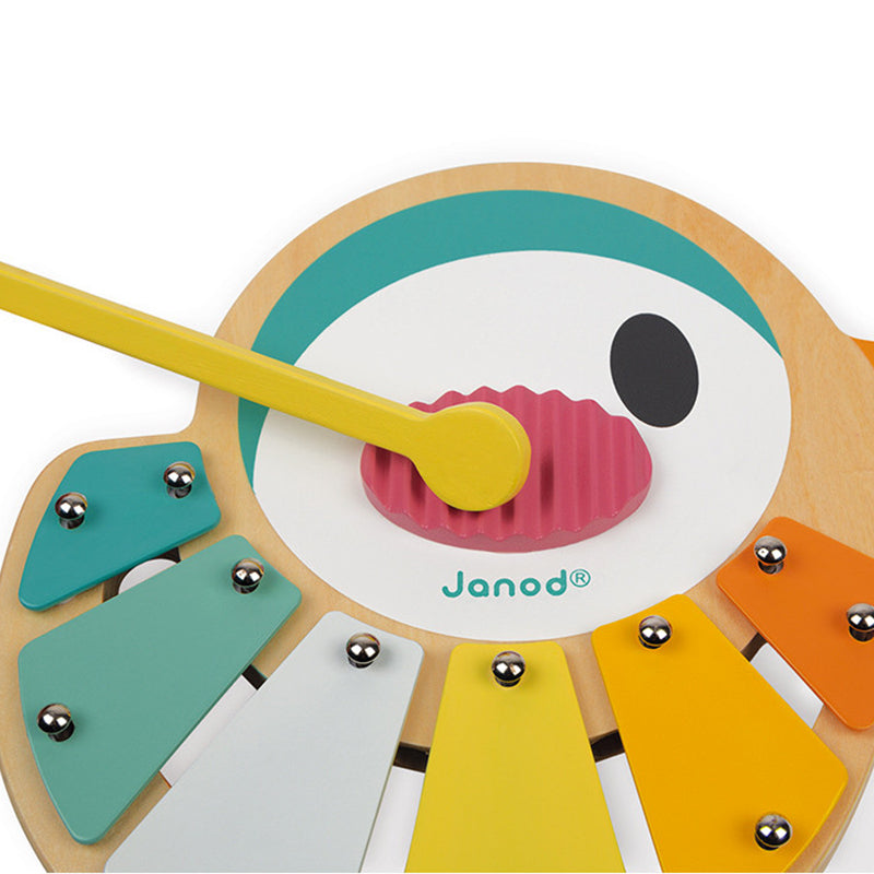 Janod Pure Xilofone Passarinho - Brinquedo em Madeira