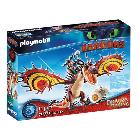 Playmobil DreamWorks Dragon Racing Snotlout and Hookfang