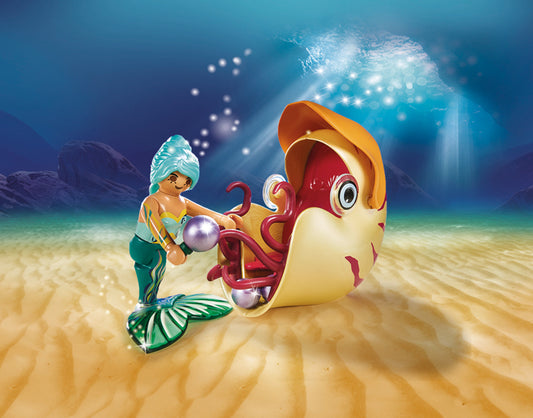 Playmobil Magic - Góndola Sirena con Caracol de Mar