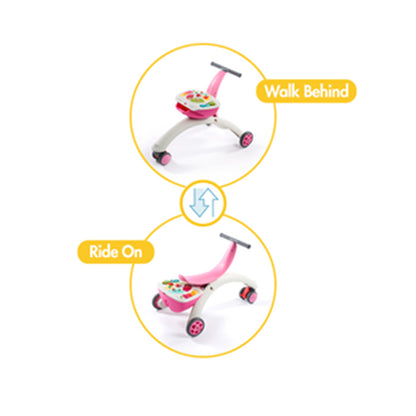 Tiny Love 5 em 1 Aqui eu cresço, ando atrás e cavalgando rosa