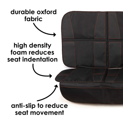 Diono - Protetor de assento de carro ultra mat preto XXXL