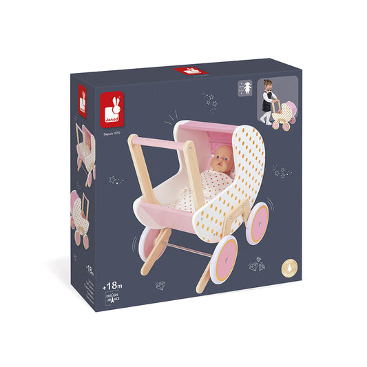 Janod - Carrinho de bonecas Candy Chic