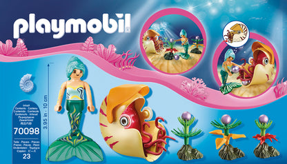 Playmobil Magic - Gôndola Sereia com Caracol do Mar