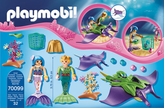 Playmobil Magic- Colecionadores de Pérolas com Manta Ray