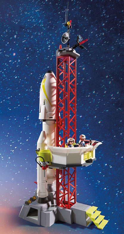 Playmobil 9488 Foguete de missão espacial com local de lançamento com luzes e som