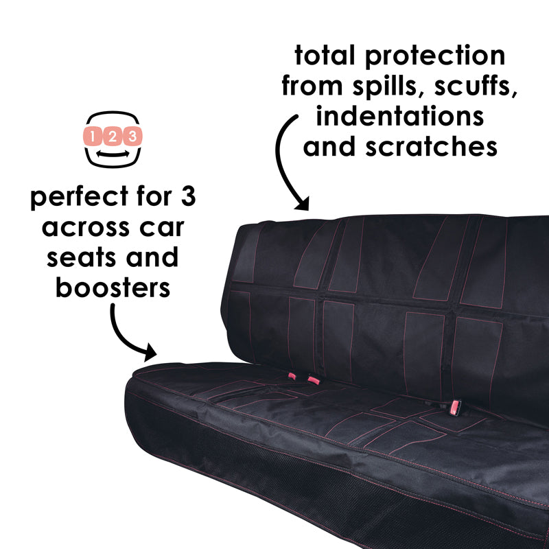 Diono - Protetor de assento de carro ultra mat preto XXXL
