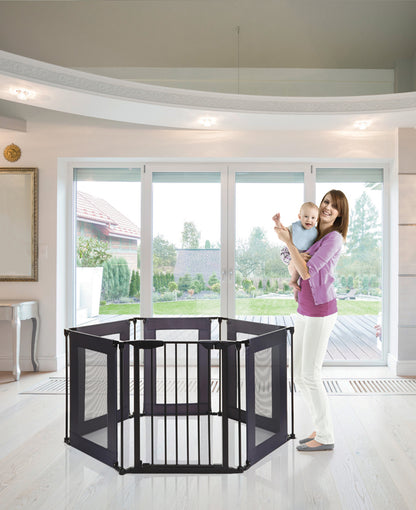 Dreambaby Brooklyn - Parque infantil 2 en 1 Gris/Negro