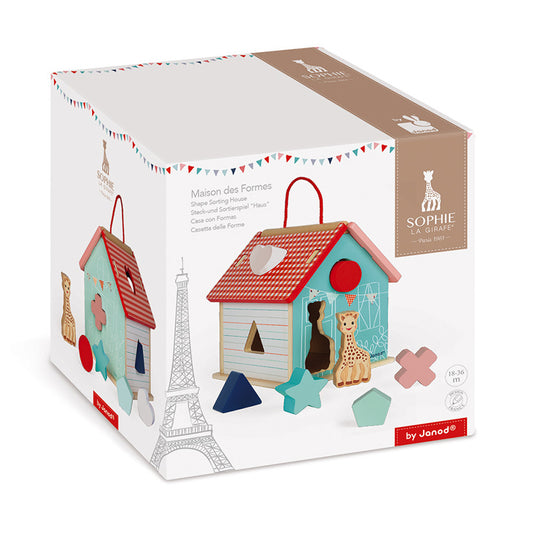 Janod - Sophie La Girafe Shape Sorting House