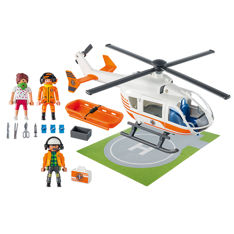 Playmobil 70048 City Life Helicóptero de Resgate
