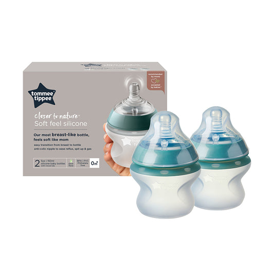 Tommee Tippee - Mamadeiras de silicone 150ml - 2Pk