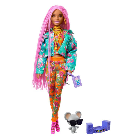 Barbie Extra Doll - Tranças rosa