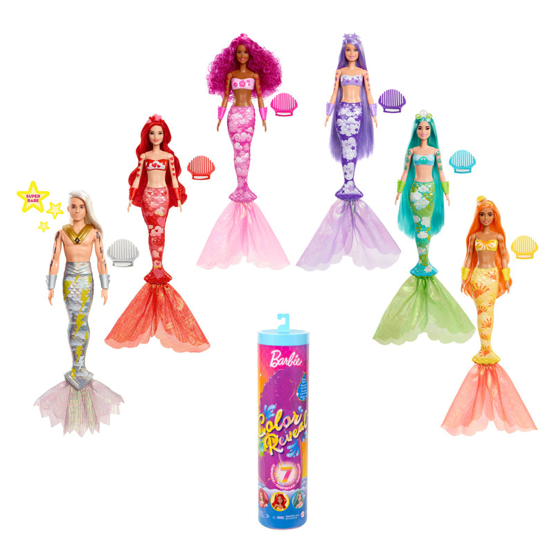 Barbie - Revelação de cores da sereia arco-íris