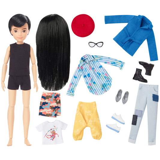 Creatable World Deluxe Character Doll with Black Hair