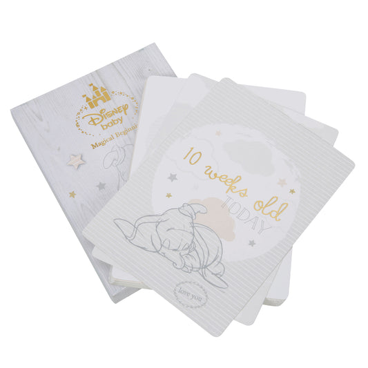 Disney Dumbo Conjunto de Cartas de Lembrança de Momentos Mágicos Iniciais do Bebê