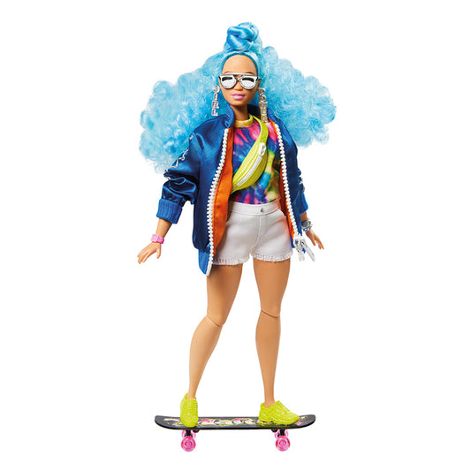 Barbie Fashionista - Cabello Afro Azul