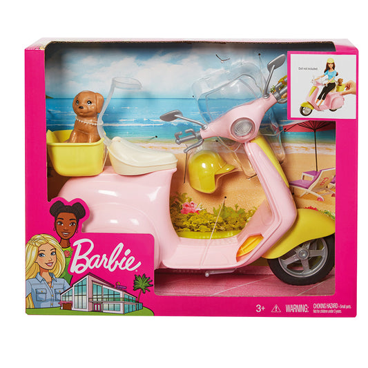 Ciclomotor Barbie con cachorro, FRP56