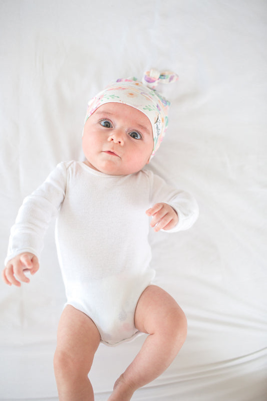 Copper Pearl Top Knot Chapéu Bloom 0-4m